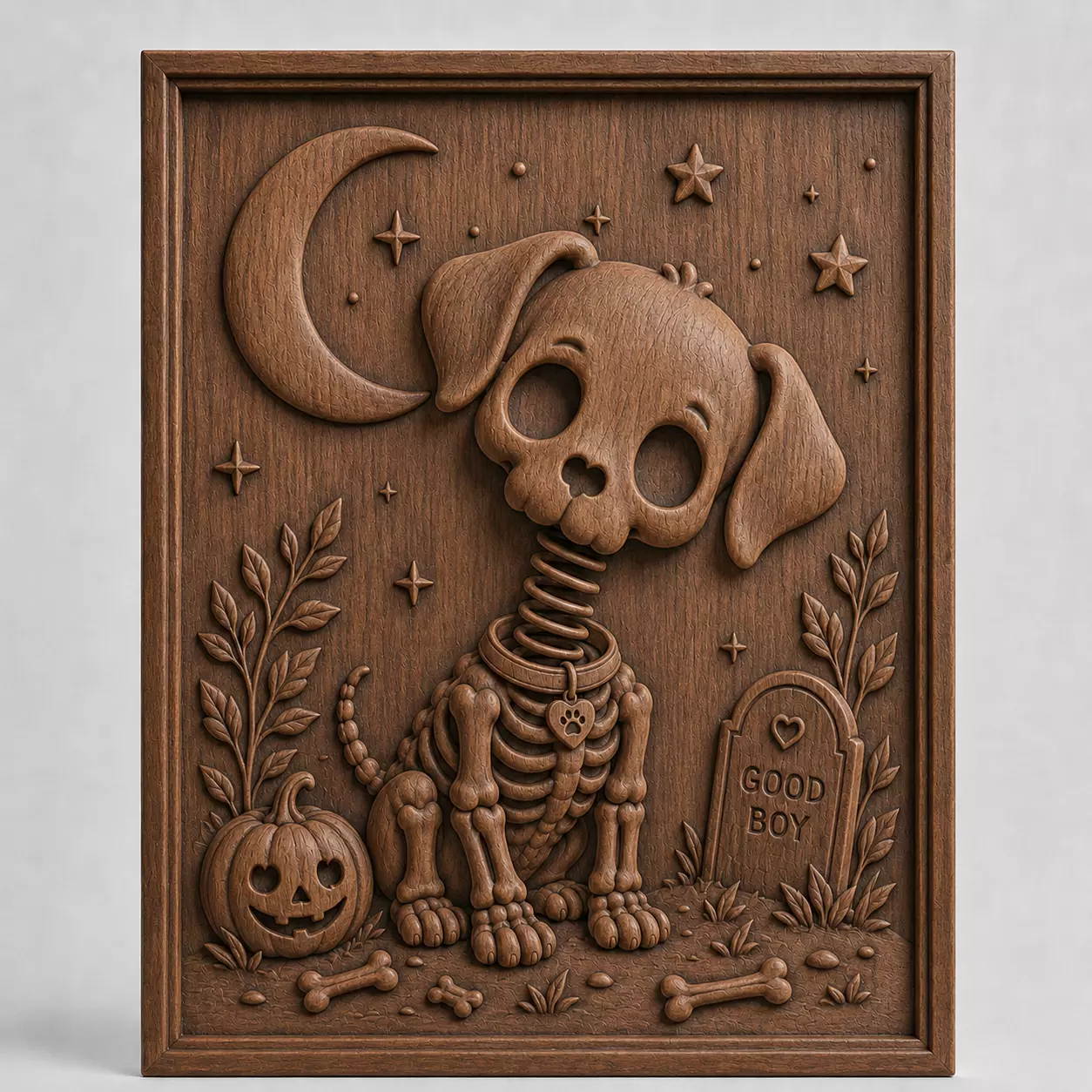 Skeleton Dog 3D print model