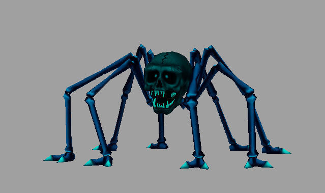 model demon spider Low-poly 3D model_1