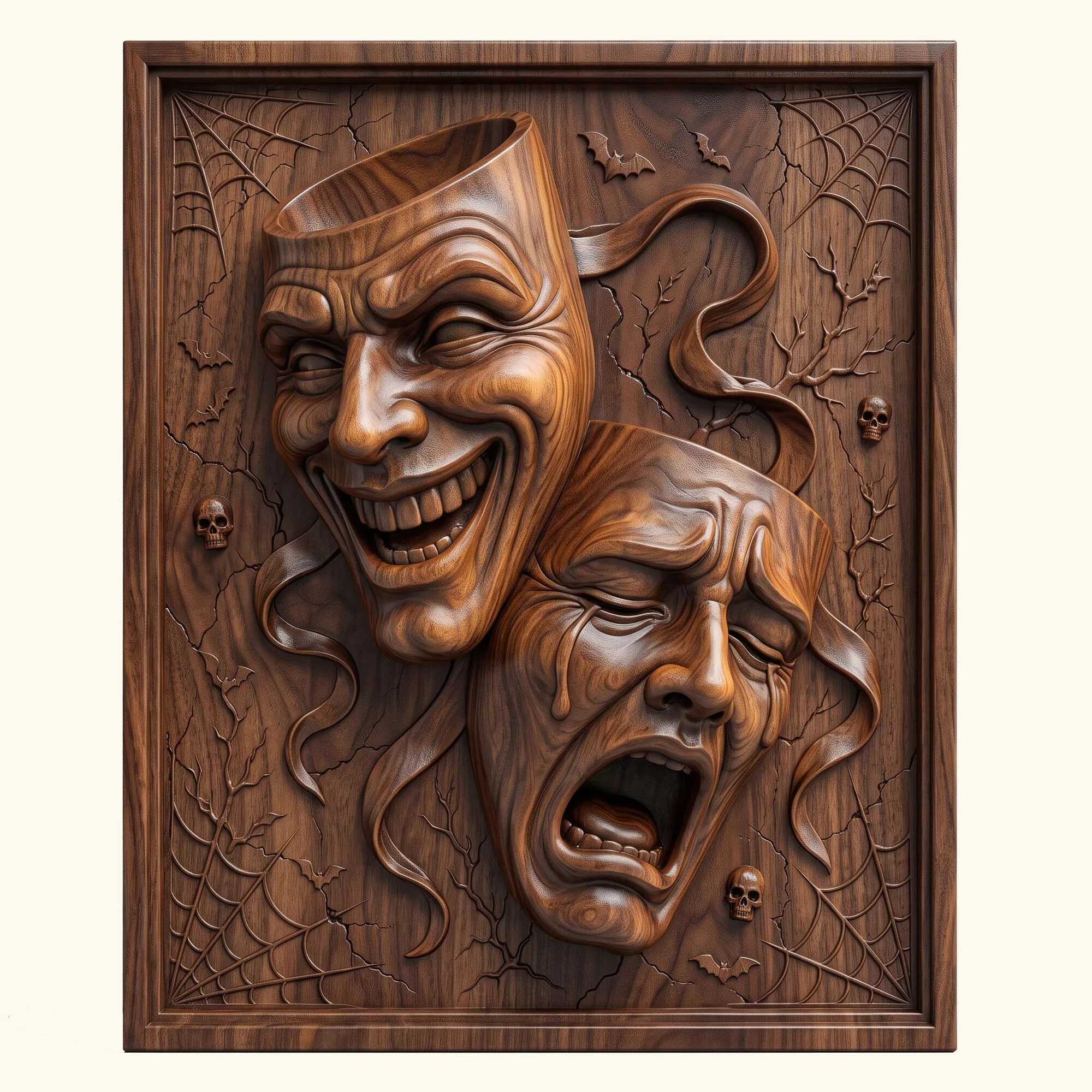 Comedy Tragedy Masks 3D print model