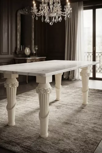 Classic Fluted Floral 4 Axis CNC Furniture Leg STL