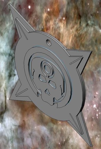Halo Headshot Medal 3D print model