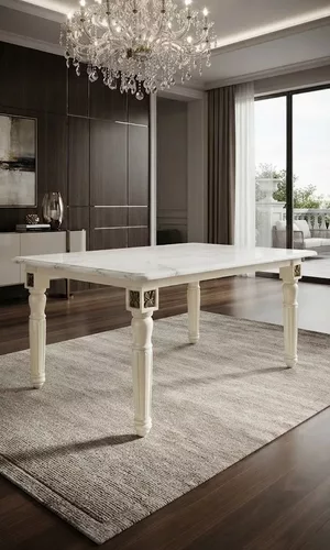 Classic Fluted Rosette 4 Axis CNC Furniture Leg STL