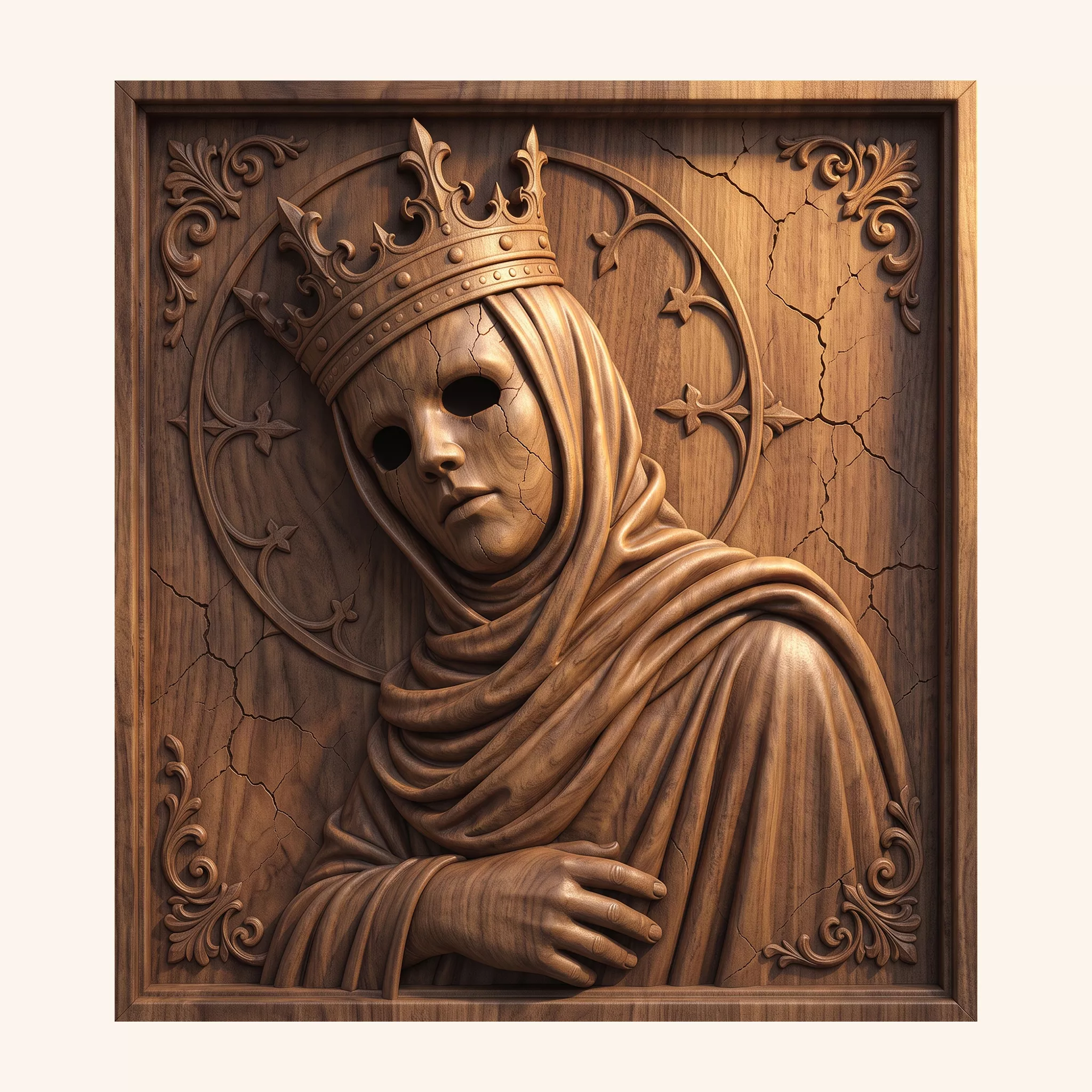 Crowned Hollow-Eyed Saint 3D print model