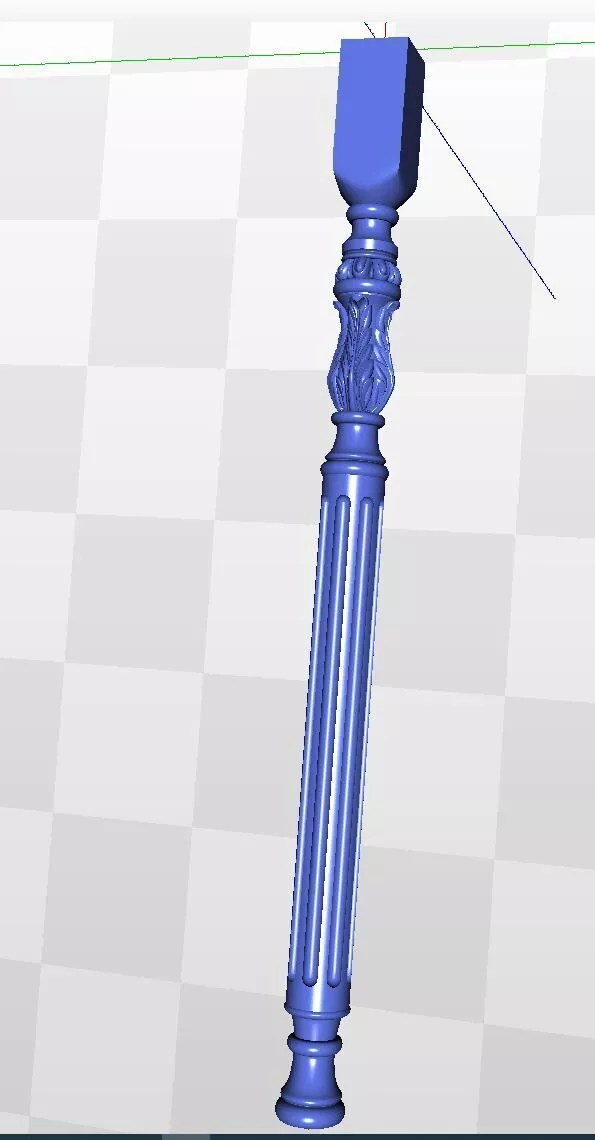 Classic Baroque Corner Ornament 3D Relief STL RLF 3D model