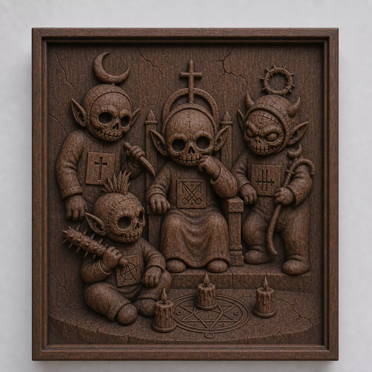 Skull Doll Coven 3D print model