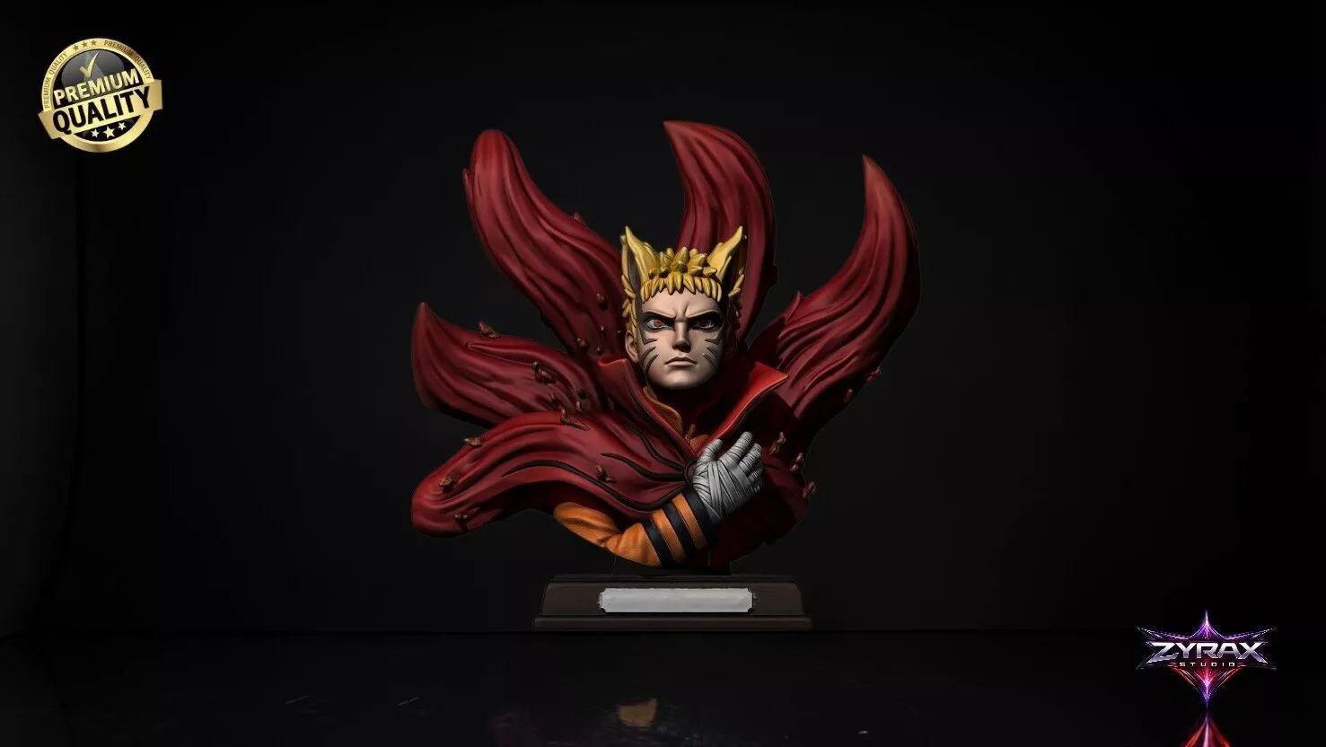Naruto Baryon Mode Bust STL Anime 3D Print Sculpture Model 3D print model