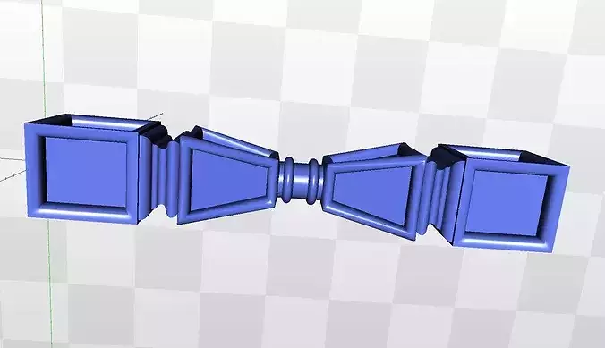 Classic Fluted Acanthus 4 Axis CNC Furniture Leg STL