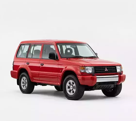 Classic Mitsubishi Pajero V20 Generation SUV Low-poly 3D model