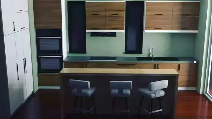 Interior Design Kitchen 3D model