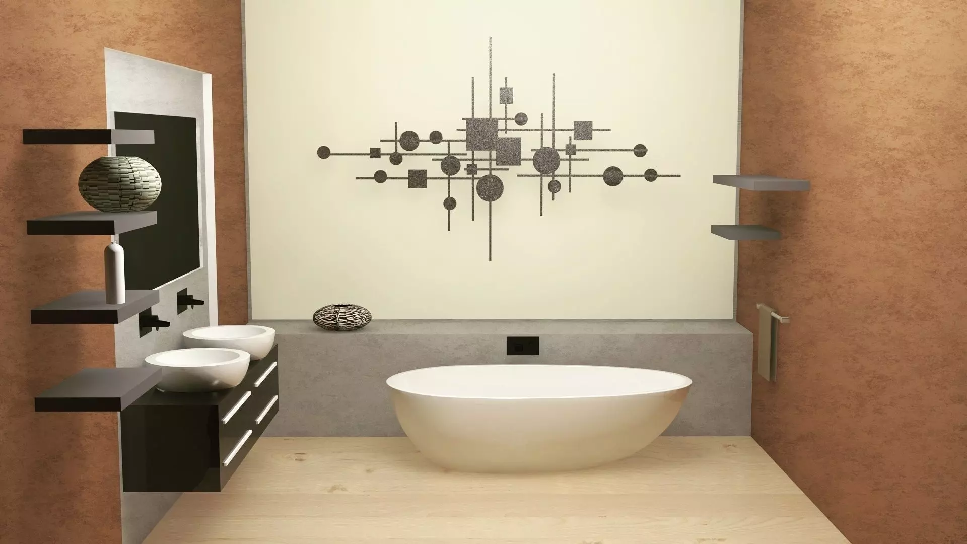 Interior Design Bathrom 3D model