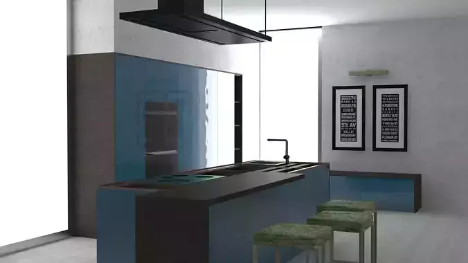 Interior Design Kitchen2 3D model
