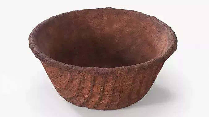 Waffle Bowl Brown 3D model