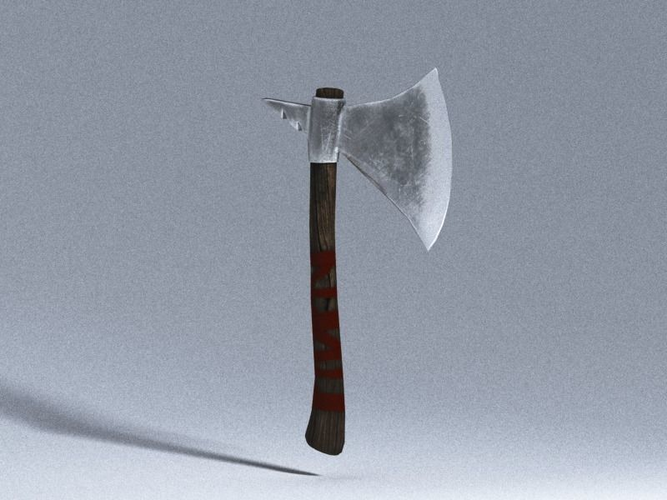 Axe model Free low-poly 3D model