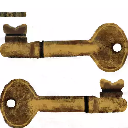 Key highpoly and lowpoly