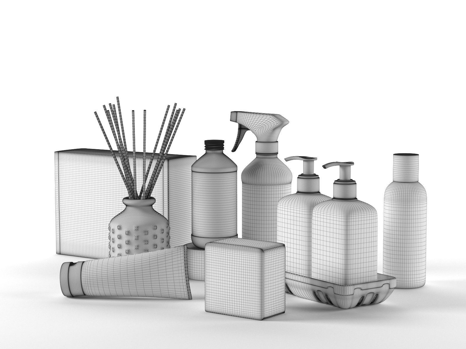 Mandarin Coriander Collection 3D model_1