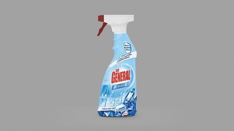 Detergent bottle for windows - Der General 3D model_0