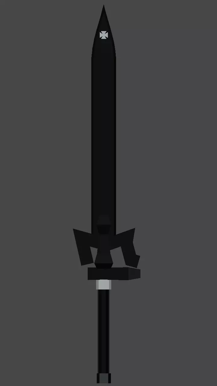 kirito sword Low-poly 3D model
