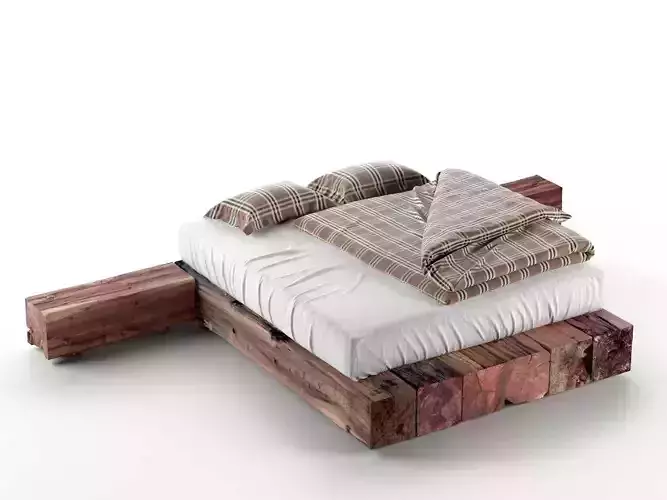 Massive Wooden Bed