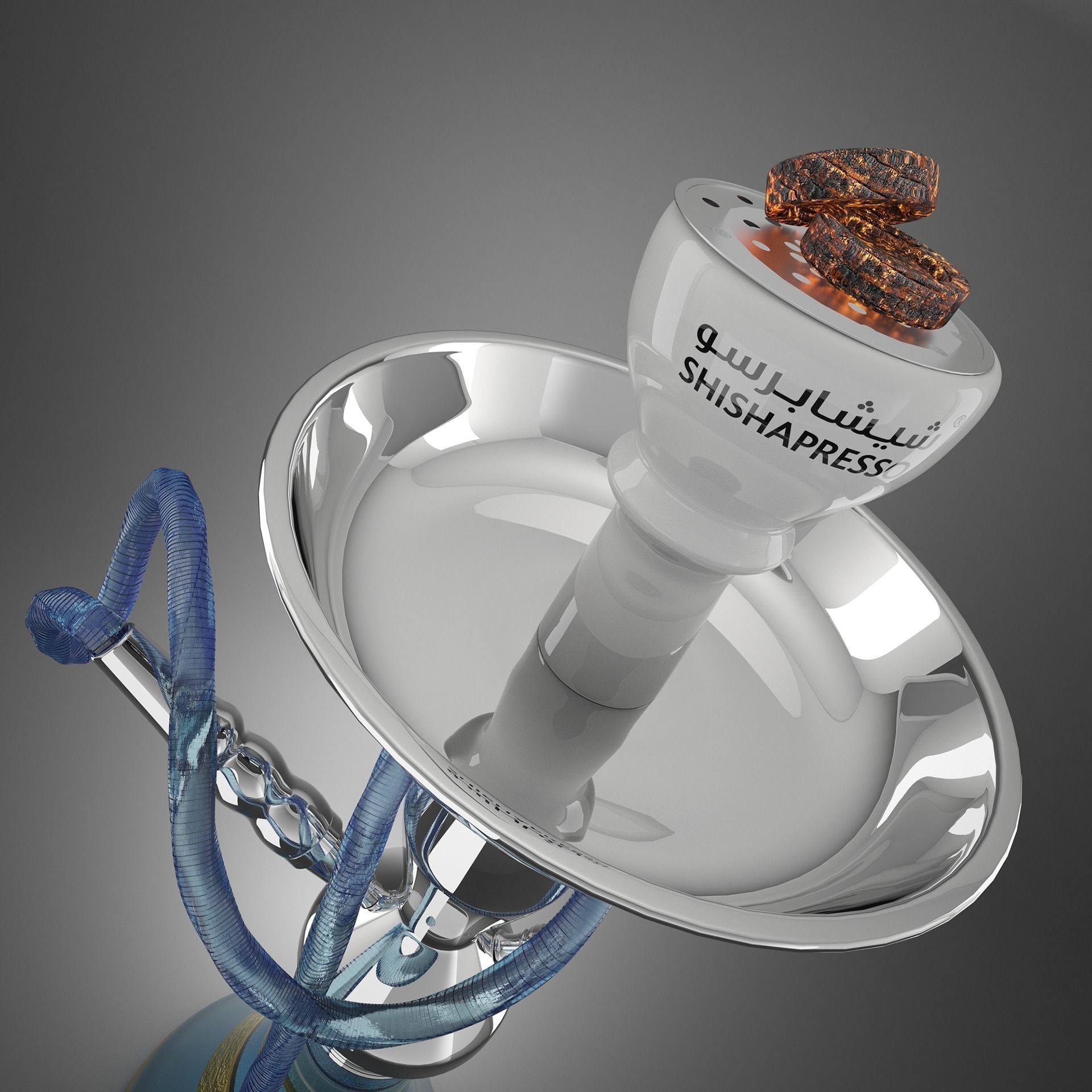 Shisha hookah 3D model_5
