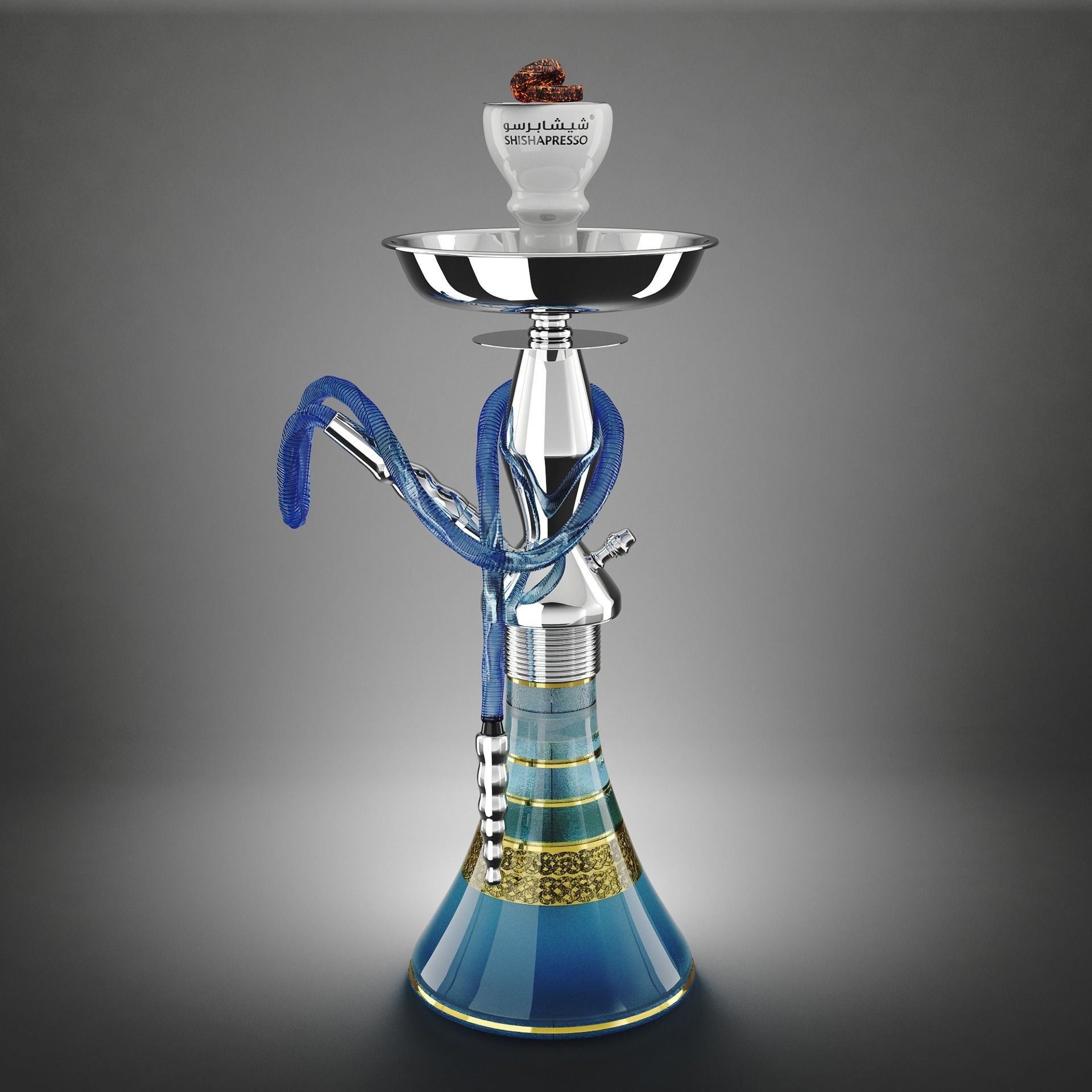 Shisha hookah 3D model_1