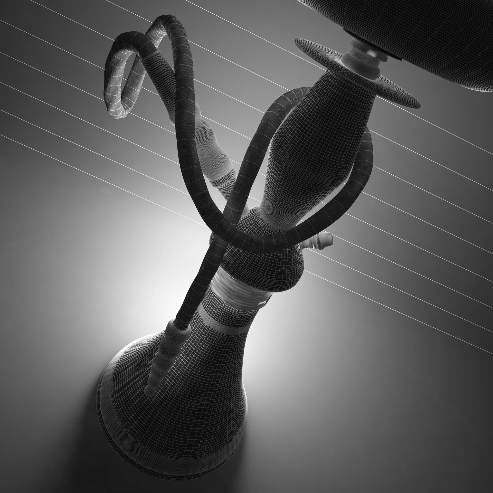 Shisha hookah 3D model_7