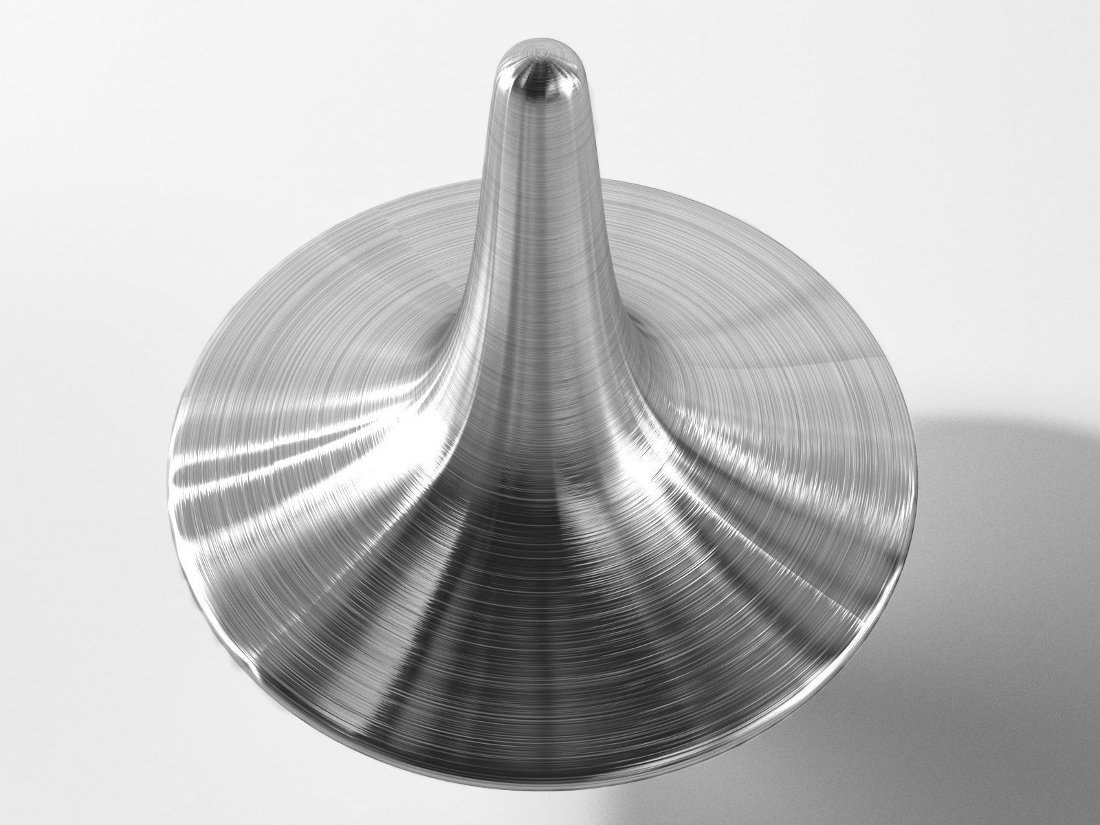 Metal Spinning Top 3D model_1