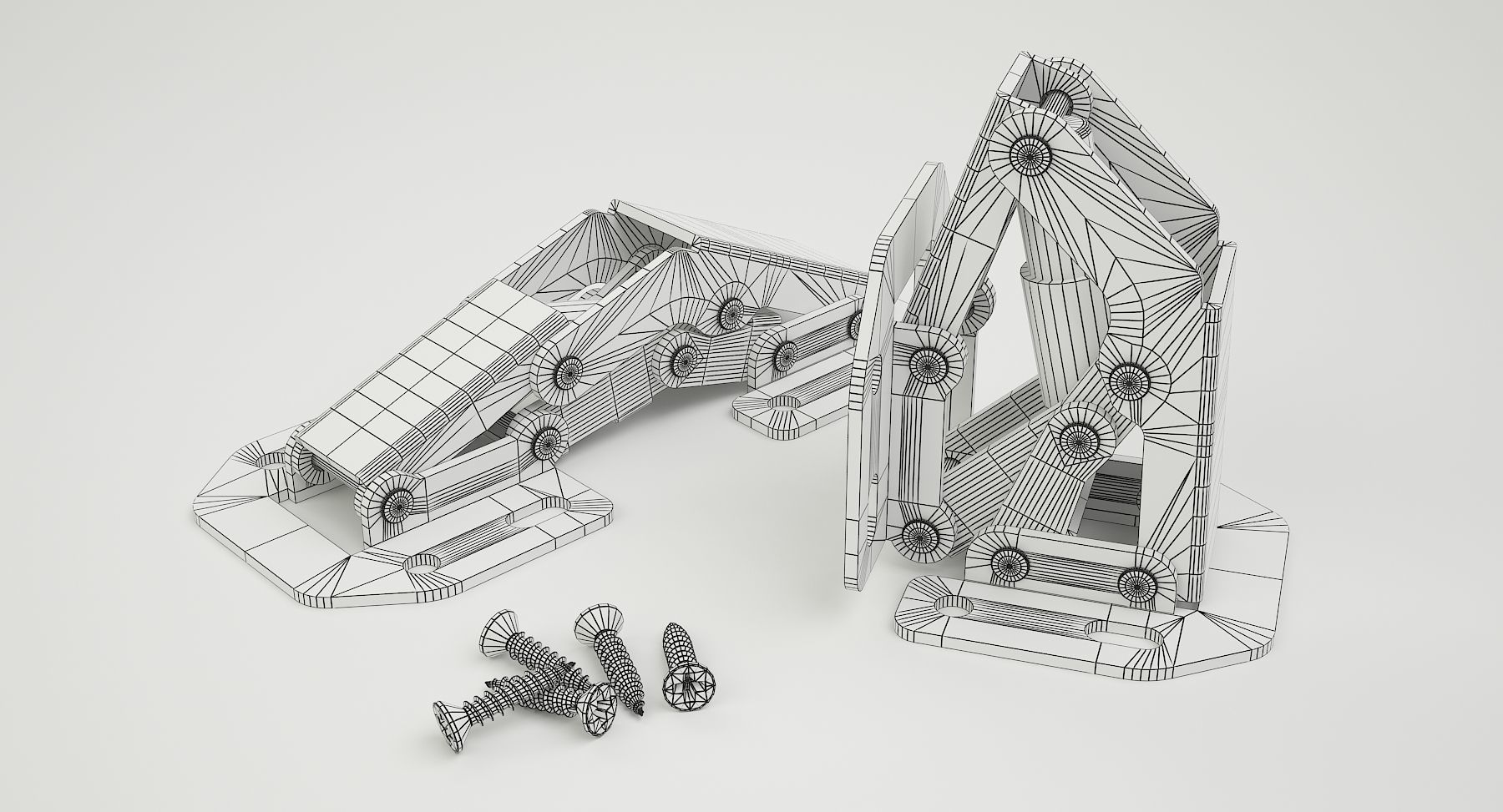 Hinge stainless steel door hinges 3D model_3