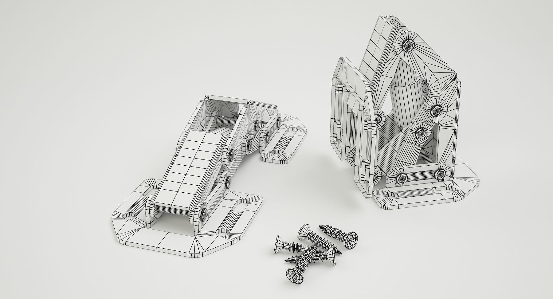 Hinge stainless steel door hinges 3D model_4
