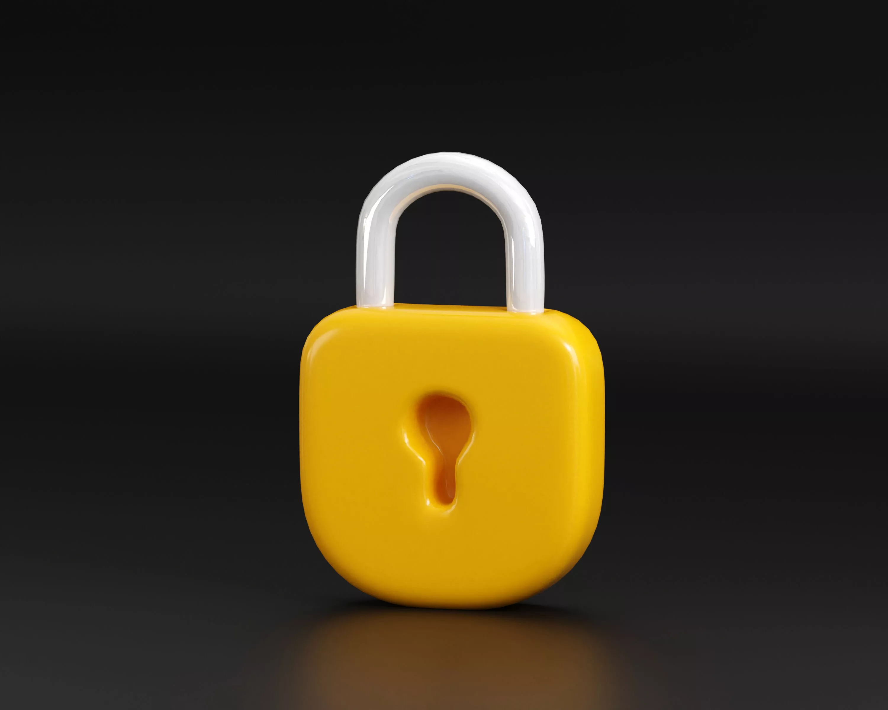Padlock Low-poly 3D model