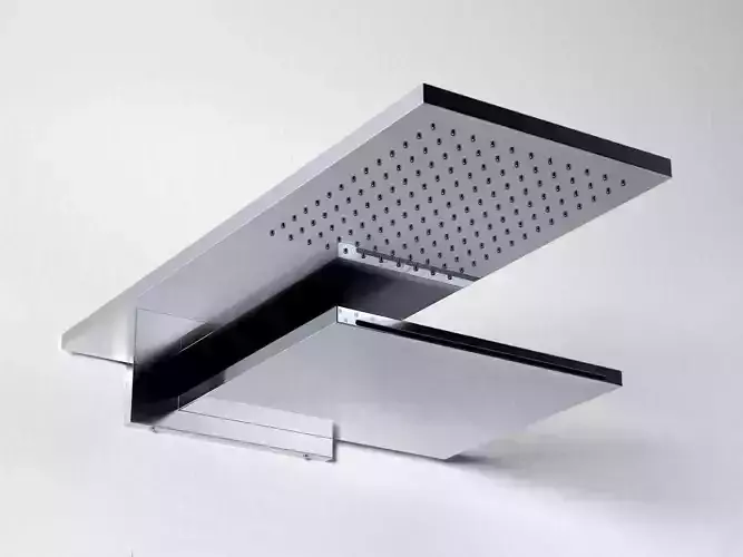 Milano Rain and Waterfall Shower 3D model