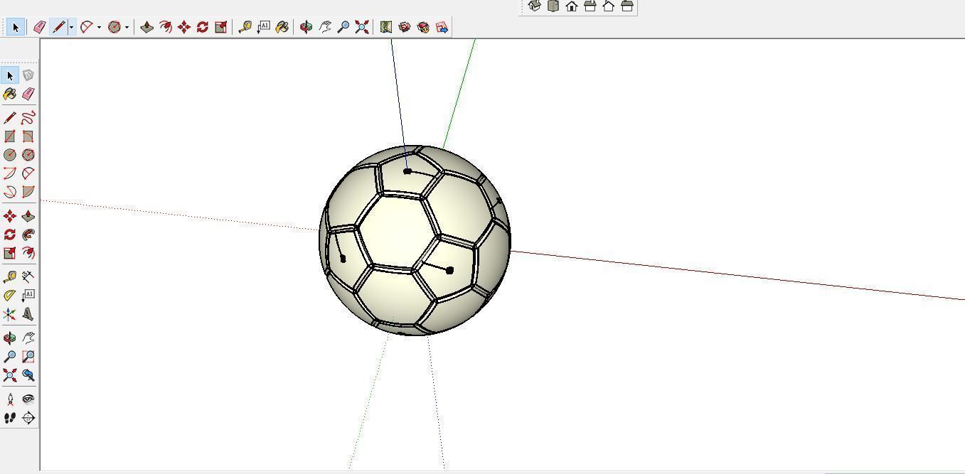 Soccer Ball 3D model  3D print model_5