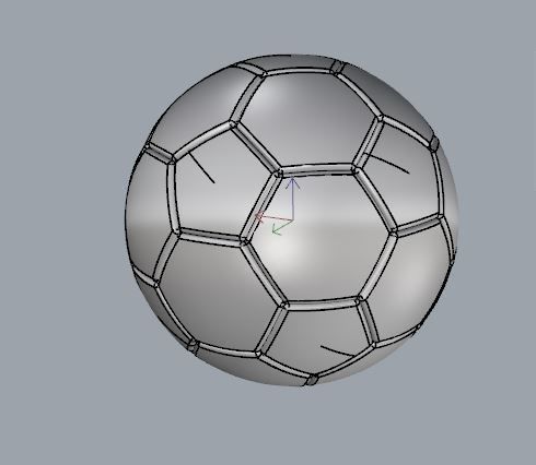 Soccer Ball 3D model  3D print model_4