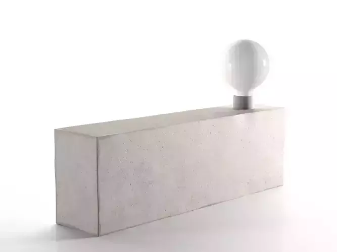 Modern Raw Concrete Lamp