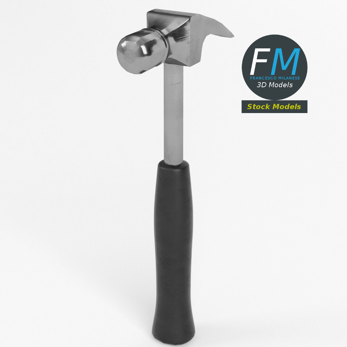Claw hammer 3D model_2