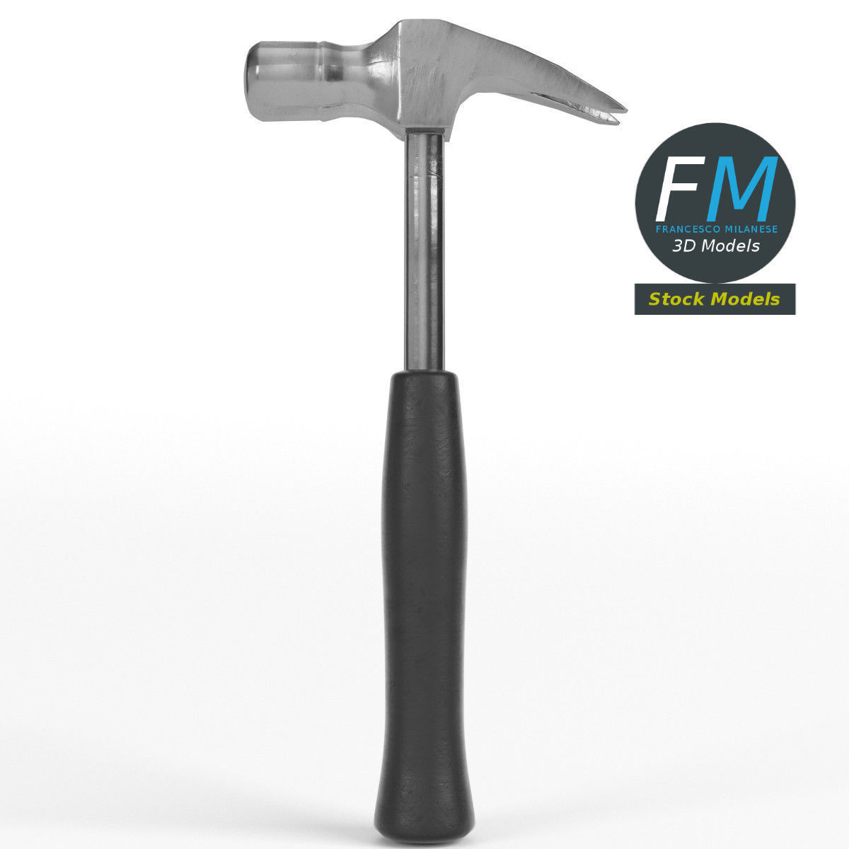 Claw hammer 3D model_3