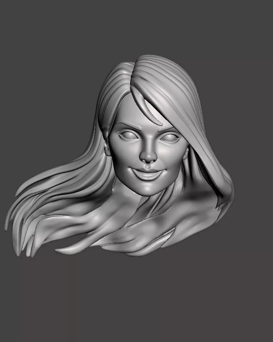 Miss Martian headsculpt head sculpt 3D print model