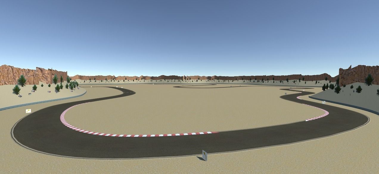 Race Track Megapack Low-poly 3D model_9