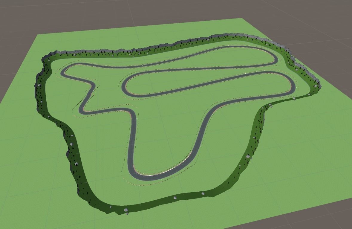 Race Track Megapack Low-poly 3D model_11