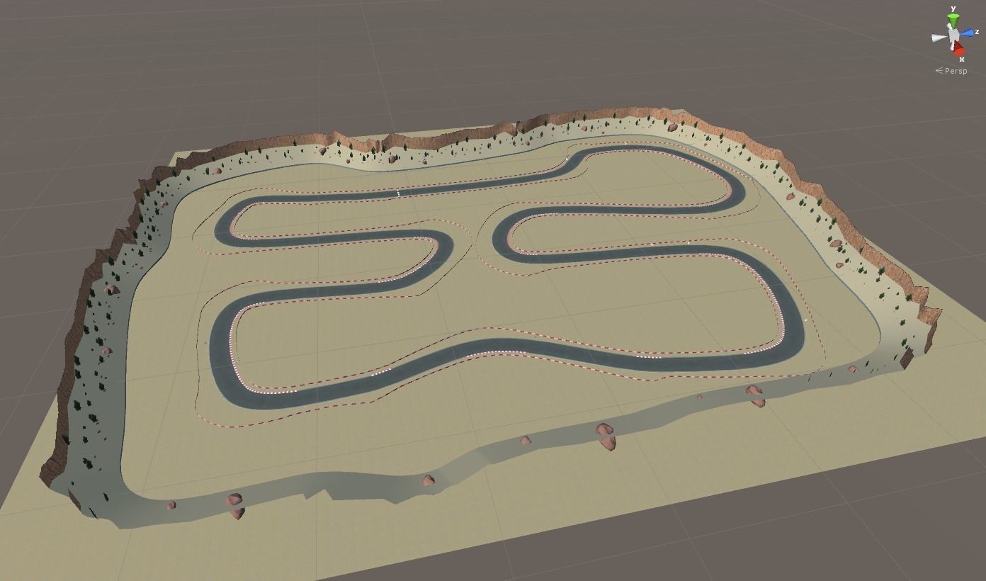 Race Track Megapack Low-poly 3D model_12