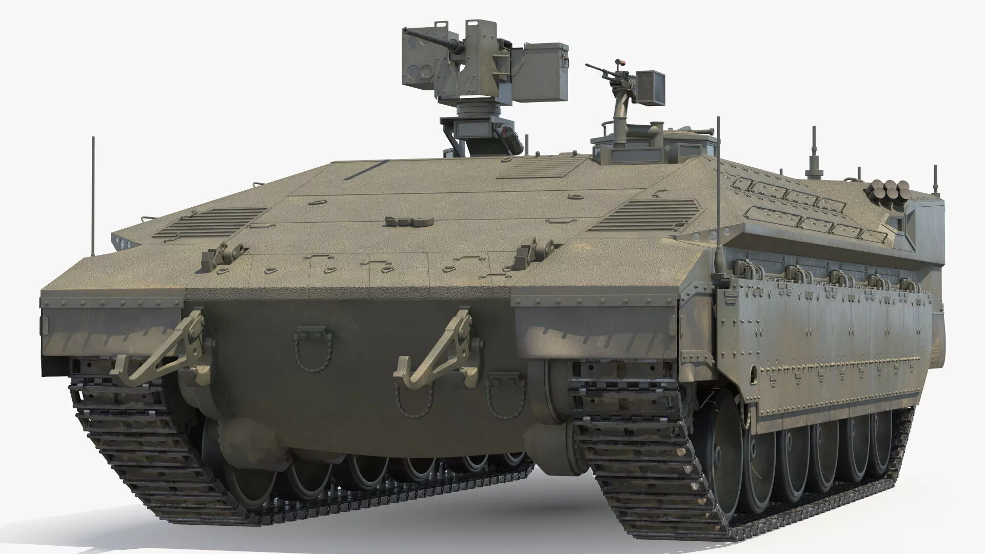 IDF Namer Armored Infantry Carrier Dirty Rigged 3D model