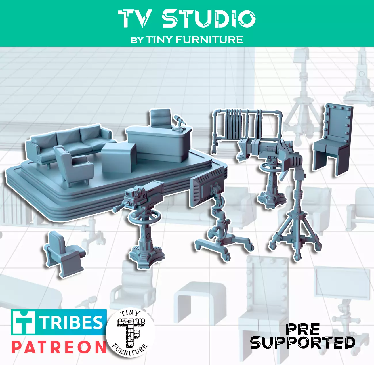 TV Studio 3D print model