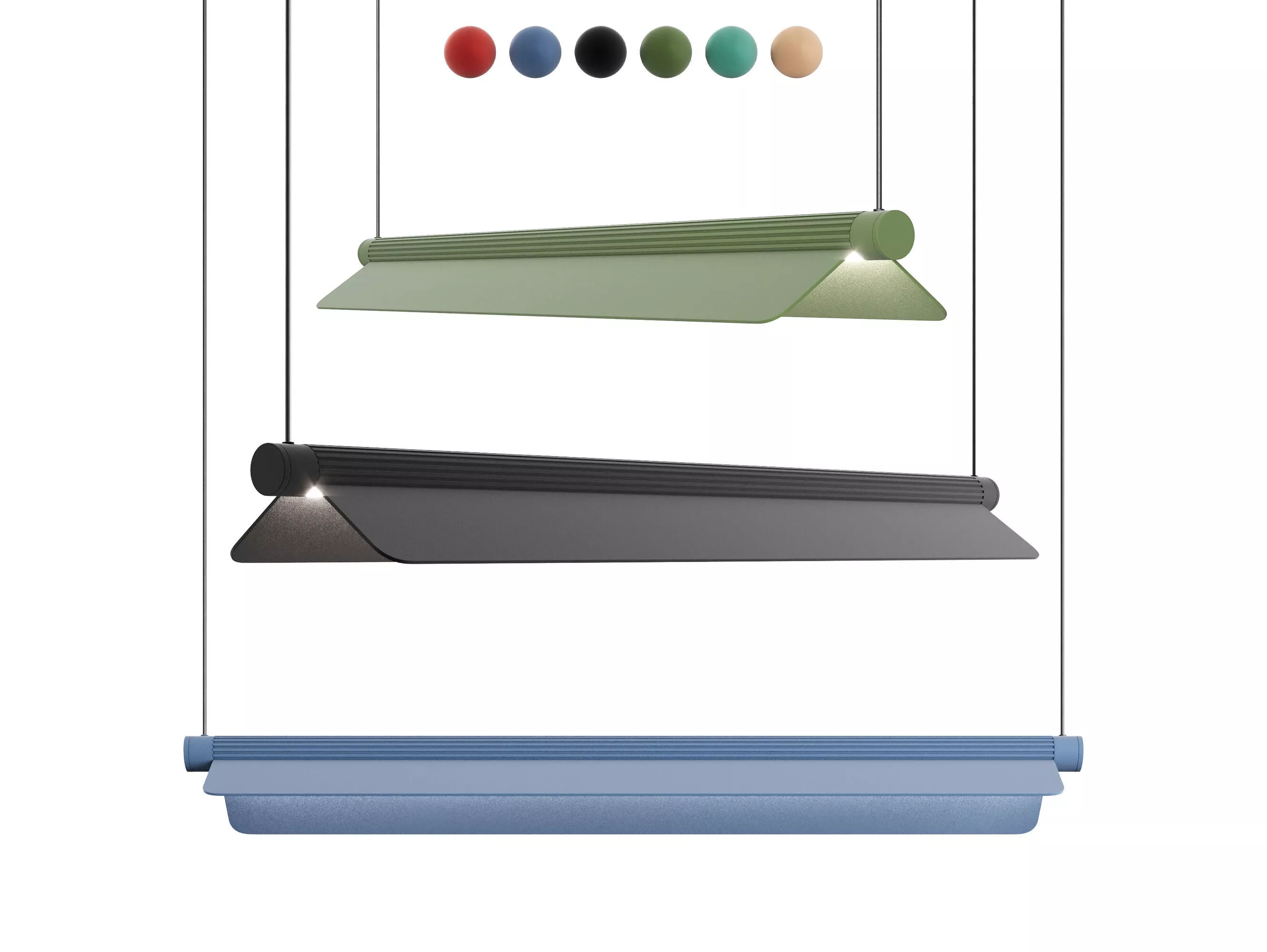 Kawara L010S-80 Pendant Light by Pedrali 3D model