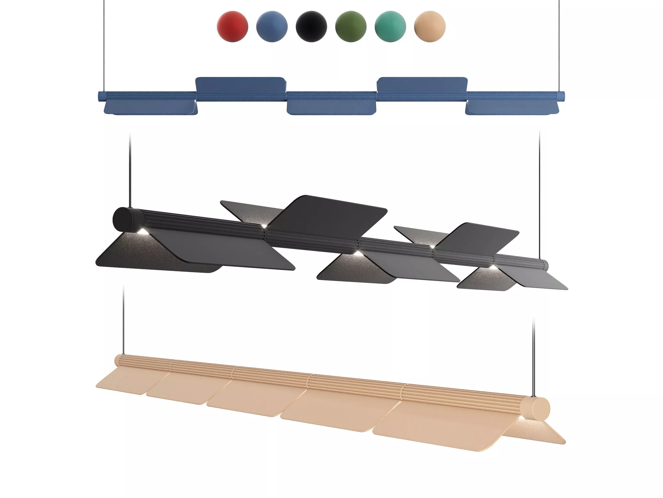 Kawara L010S-A5 Pendant Light by Pedrali 3D model