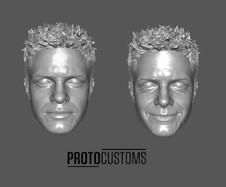 EDDIE BROCK SPIDERMAN III TOPHER GRACE HEADSCULPT 2-PACK 3D print model
