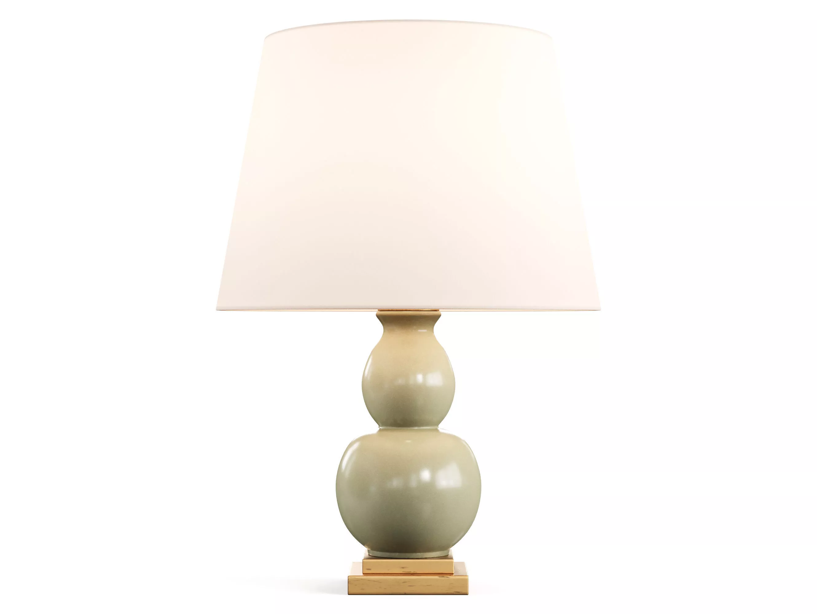 Gourd Form Small Table Lamp by Visual Comfort 3D model