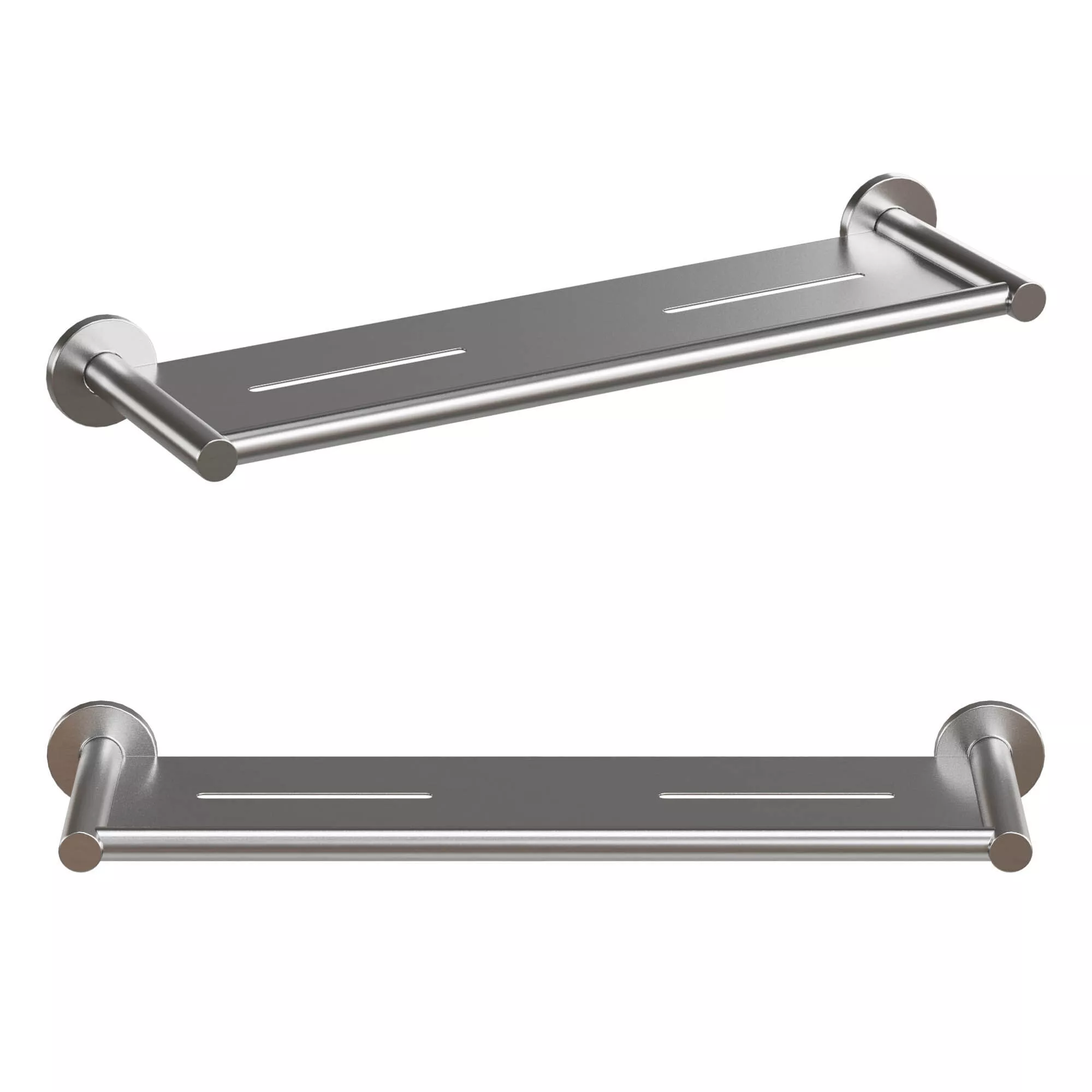 Fienza Kaya Shower Shelf Brushed Nickel 3D model