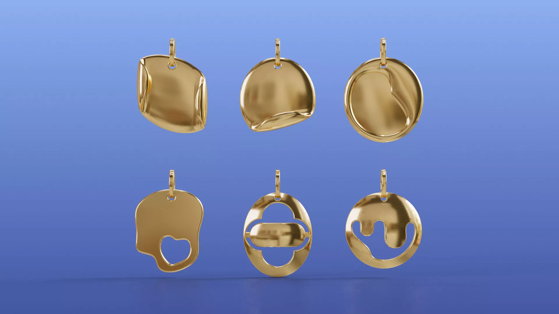 Luxury Medallion Gold Pendant Necklace Classic Jewelry Design 3D print model