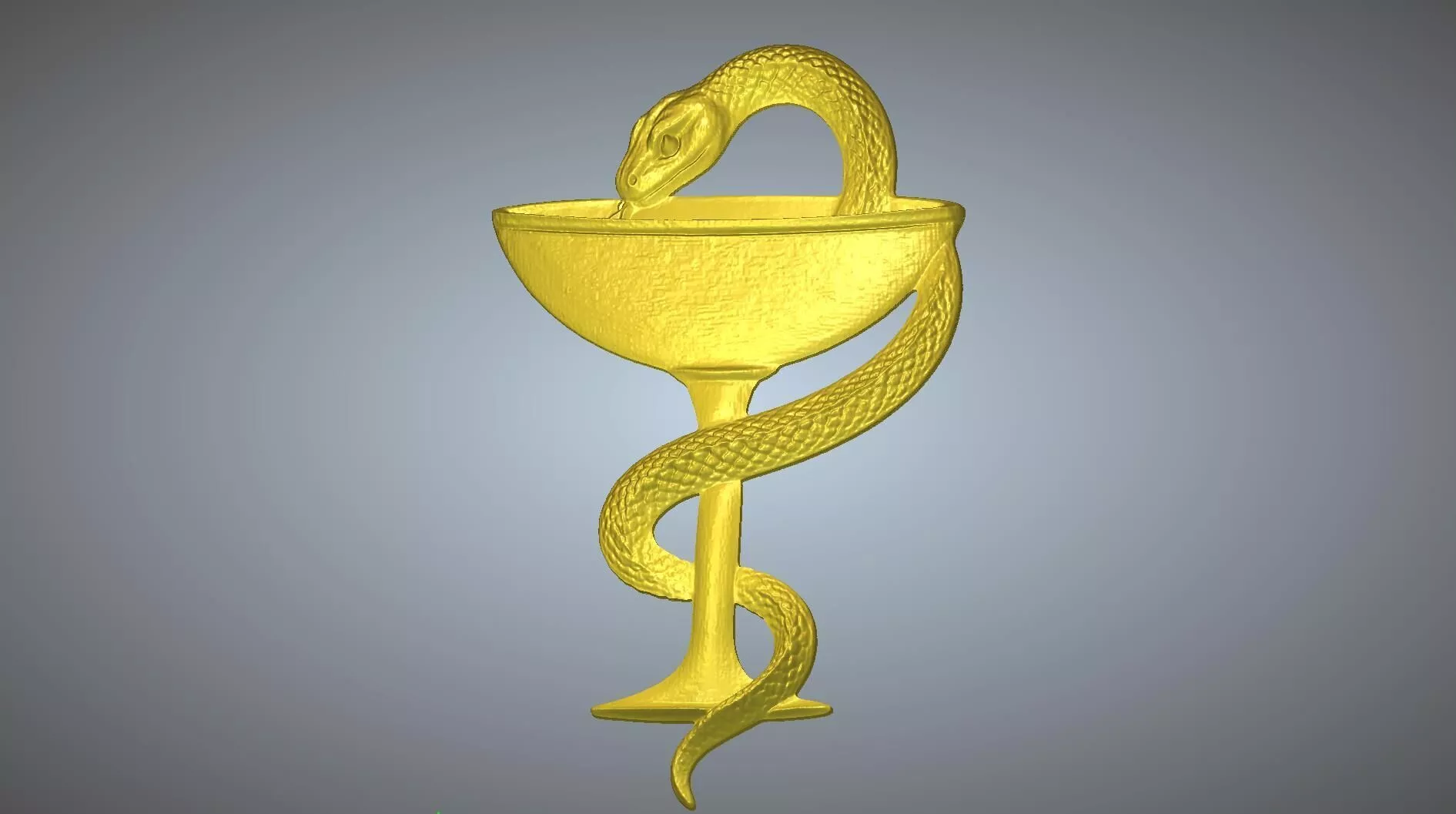Classic Pharmacy Emblem 4 Axis CNC Furniture Leg STL 3D model
