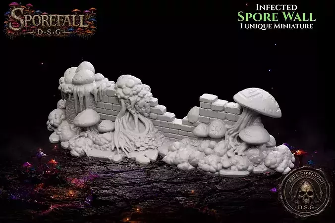 Infected Terrain - Spore Wall FREE DOWNLOAD
