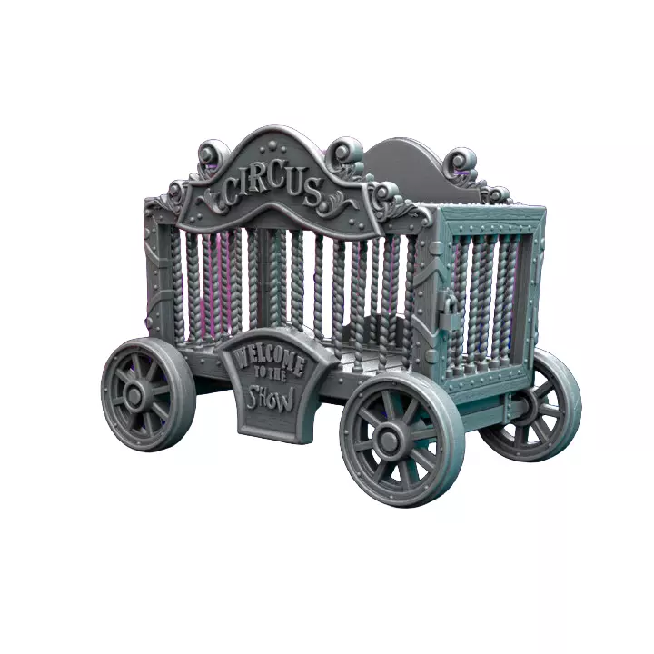 Circus Cage III - Detailed Tabletop Figurine 3D print model